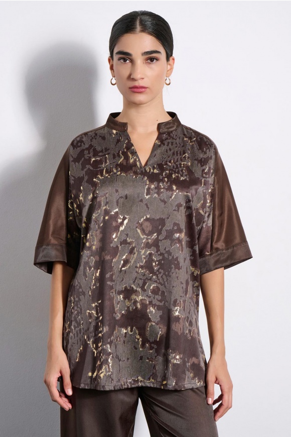 BLOUSE 3225121 BROWN