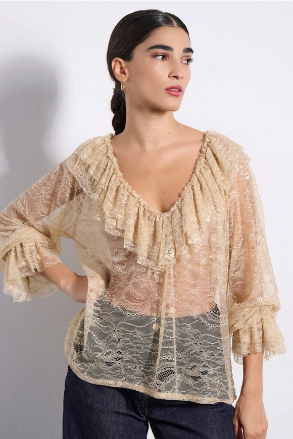 BLOUSE 3225132 VANILLA