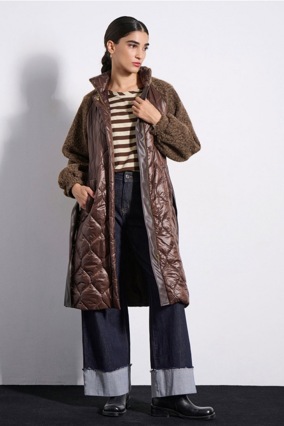 LONG JACKET 3225508 BROWN
