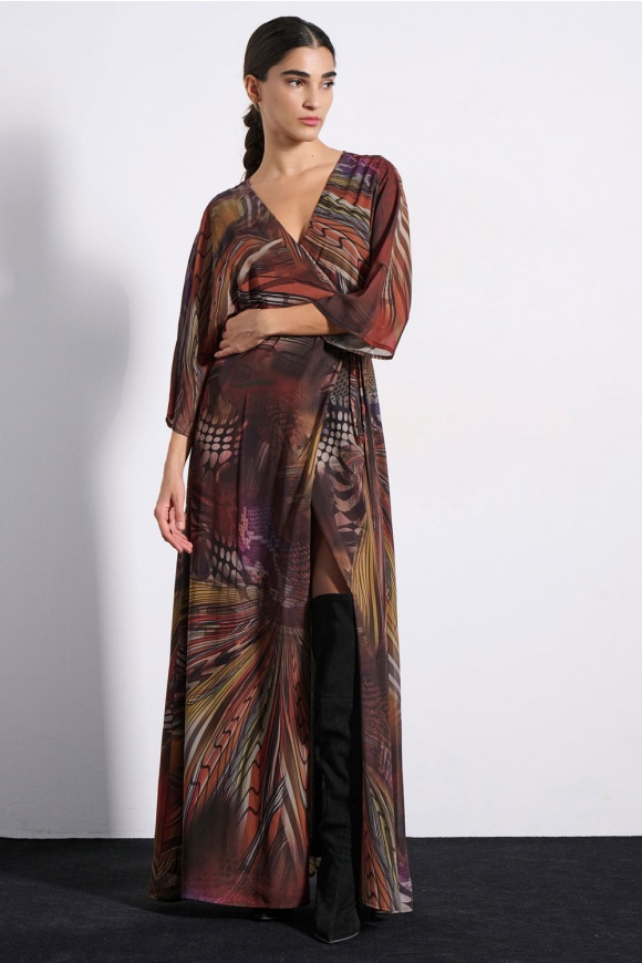 MAXI DRESS 3225951 BROWN