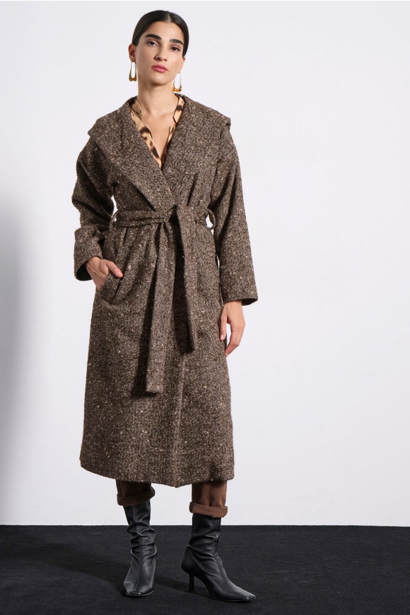 LONG COAT 3225533 BROWN