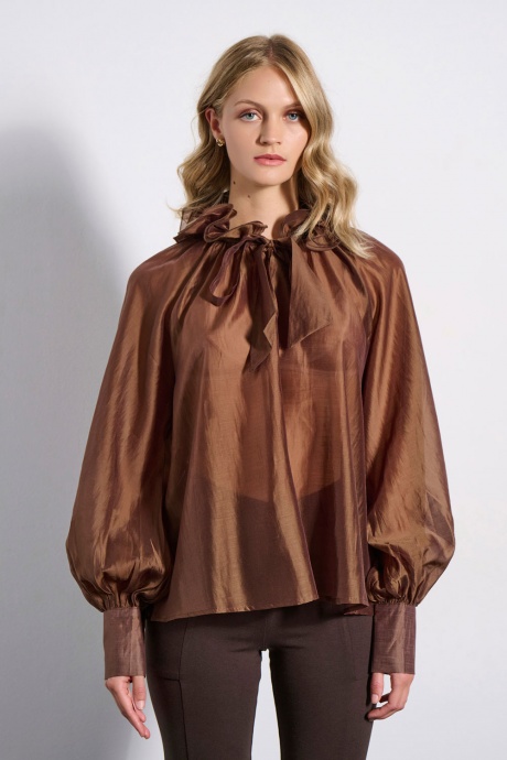 BLOUSE 3225145 BROWN