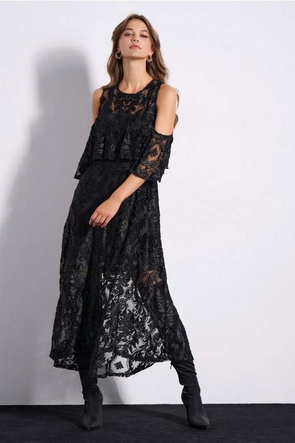 MAXI DRESS 3225933 BLACK