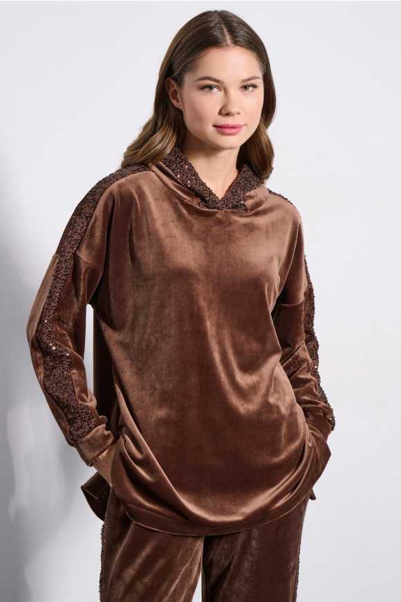 SWEATSHIRT 3225118 BROWN