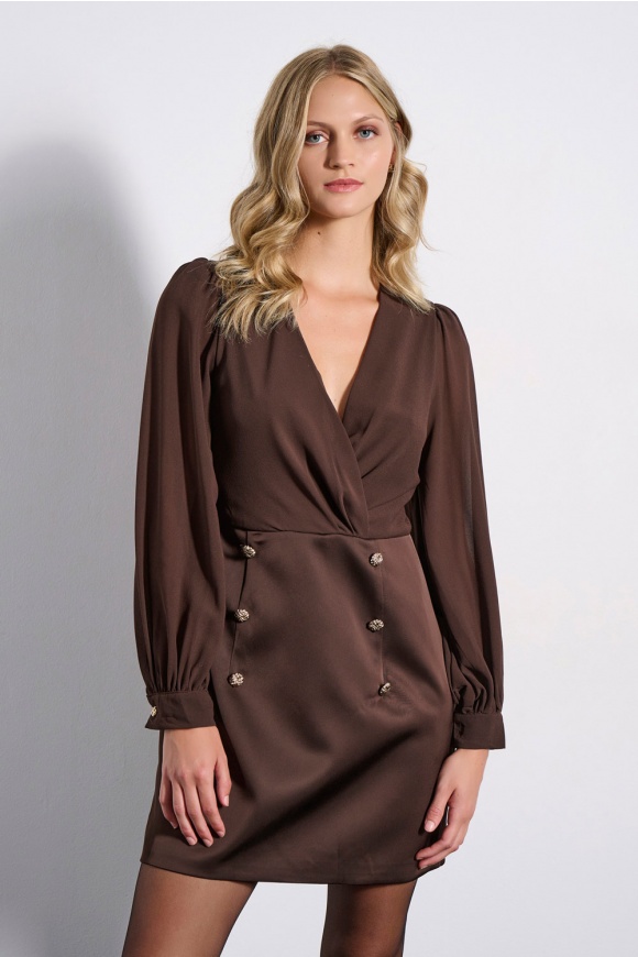 MINI DRESS 2225906 CHOCOLATE