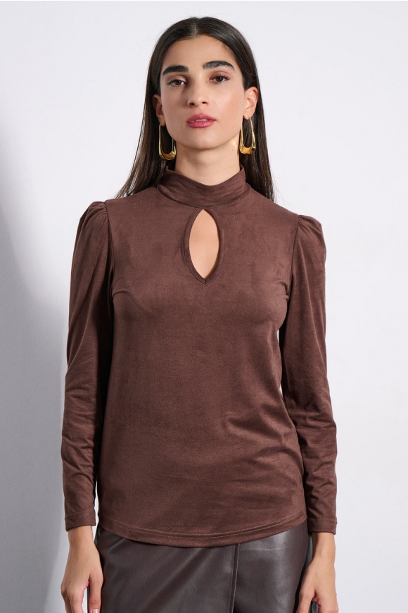 BLOUSE 3225137 BROWN