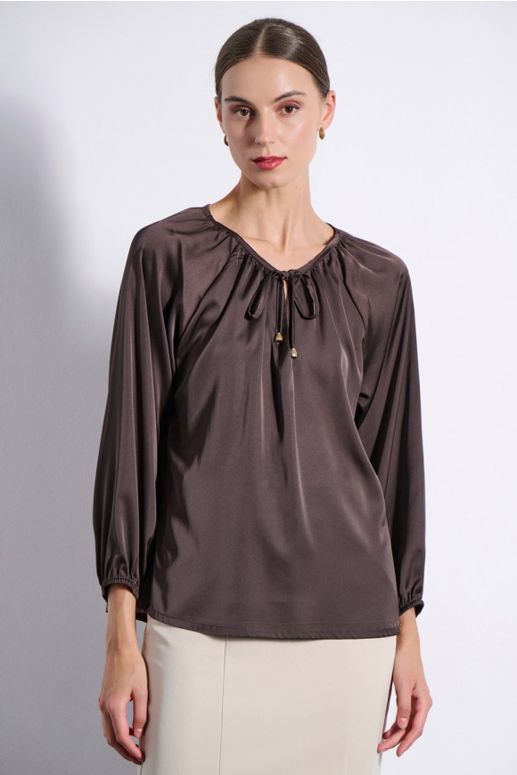 BLOUSE 3225103 BROWN
