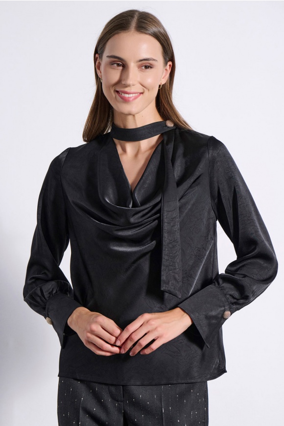 BLOUSE 2225107 BLACK