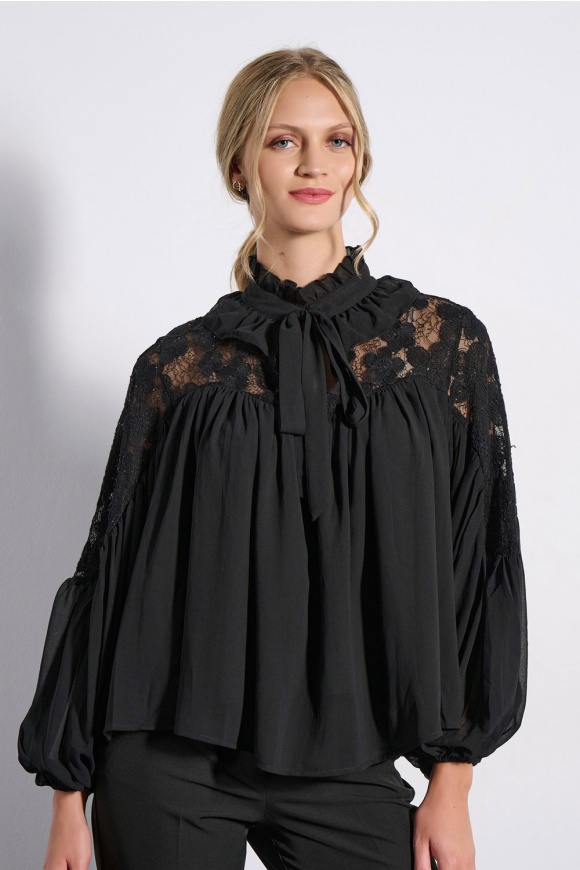 BLOUSE 2225103 BLACK
