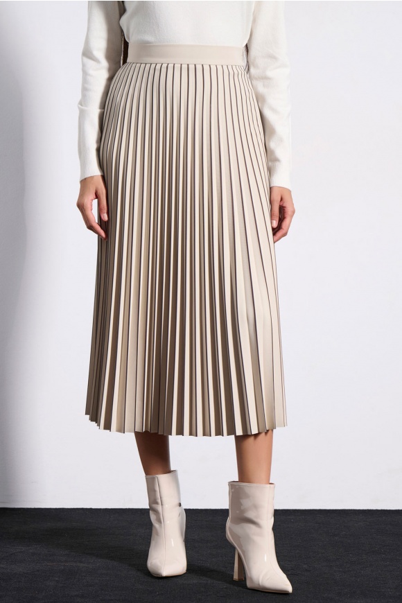 MIDI SKIRT 3225305 BEIGE