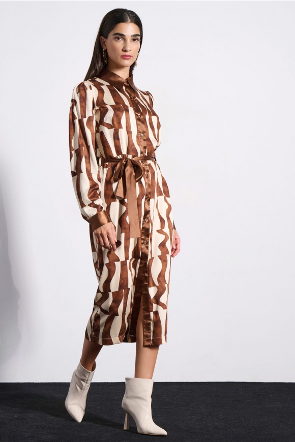 MIDI DRESS 3225901 BEIGE