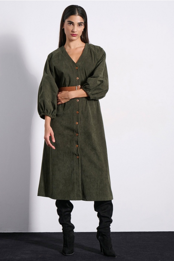MIDI DRESS 3225919 OLIVE