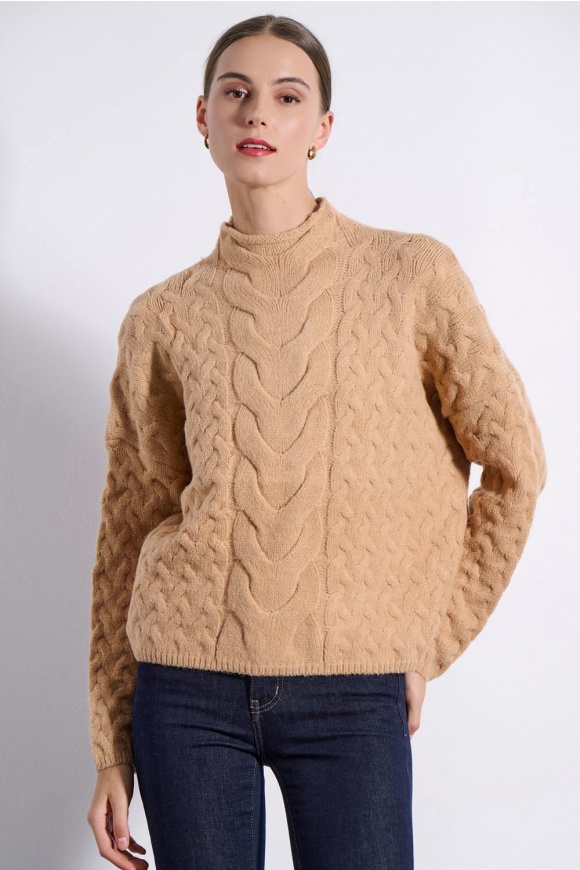 SWEATER 2225007 CAMEL