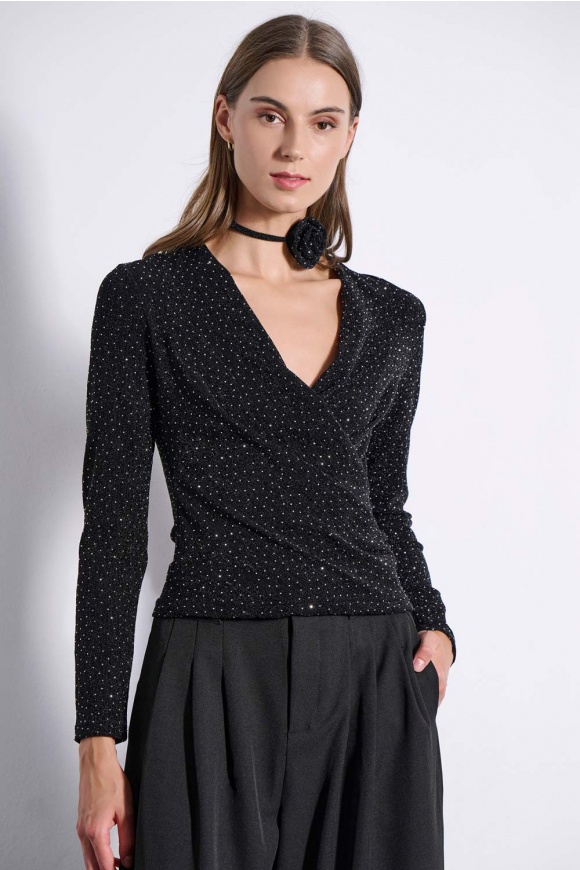 BLOUSE 2225101 BLACK