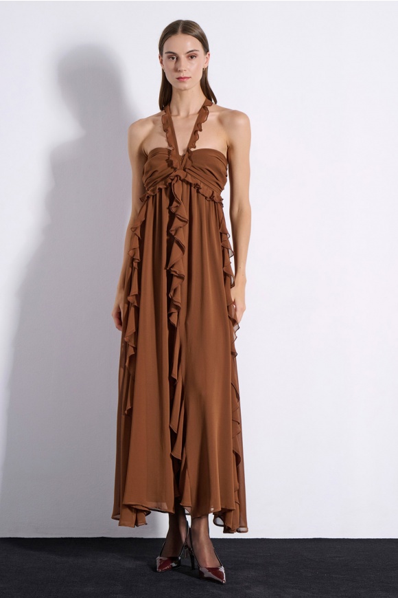 MAXI DRESS 3225930 CHOCOLATE