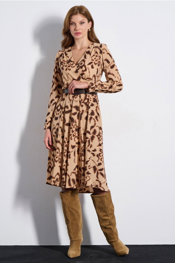 MIDI DRESS 3225909 BEIGE