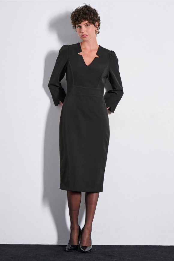 MIDI DRESS 3225941 BLACK
