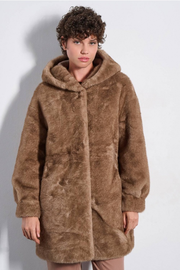 FAUX FUR 2225512 CHOCOLATE