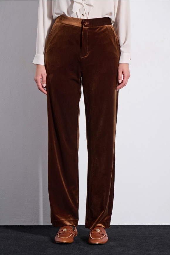 TROUSERS 2225411 BROWN