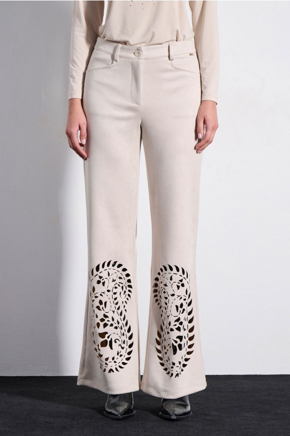 TROUSERS 3225441 OFF WHITE