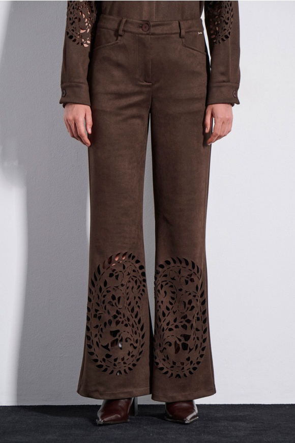 TROUSERS 3225441 BROWN