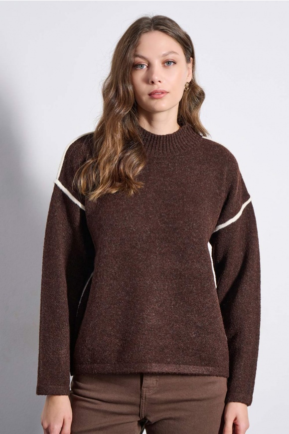 SWEATER 2225030 BROWN