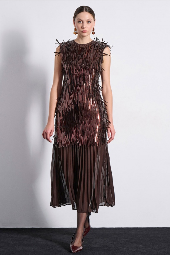 MAXI DRESS 2225912 BROWN