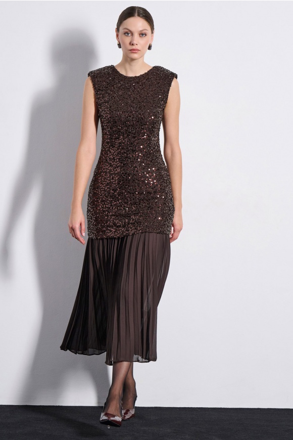 MAXI DRESS 2225910 BROWN