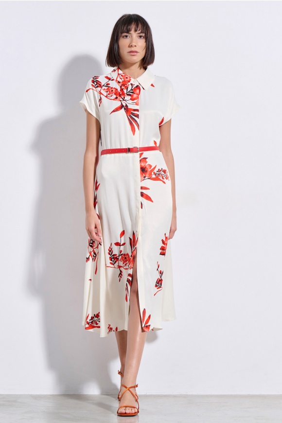 MIDI DRESS 3126918 OFF WHITE