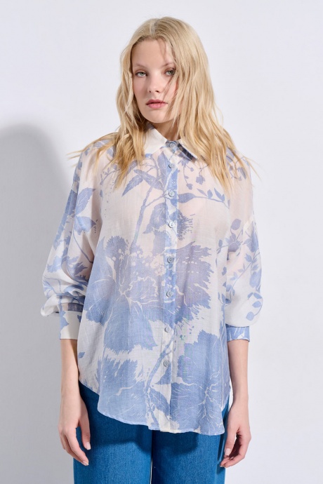 LONG SHIRT 3126829 INDIGO BLUE