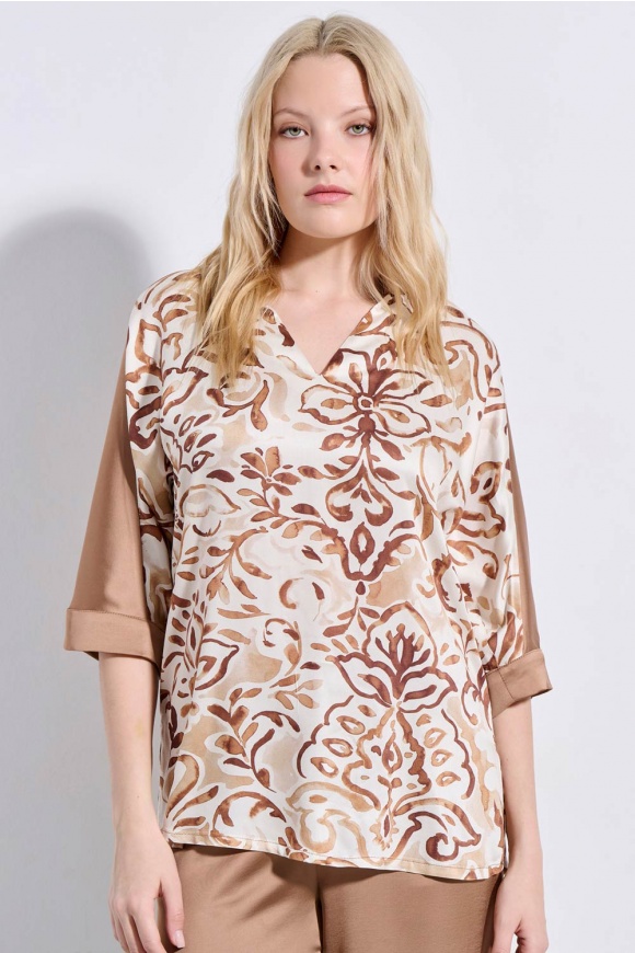 BLOUSE 3126166 BROWN