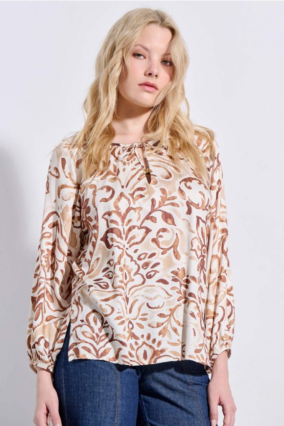 BLOUSE 3126163 BROWN