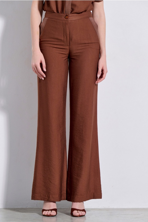 TROUSERS 3126432 BROWN