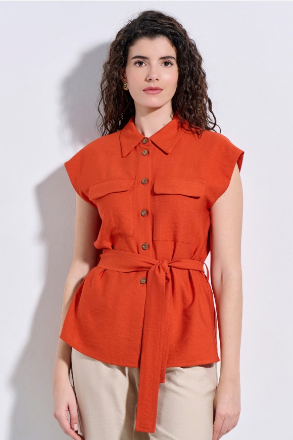 SHIRT 3126835 BURNED ORANGE