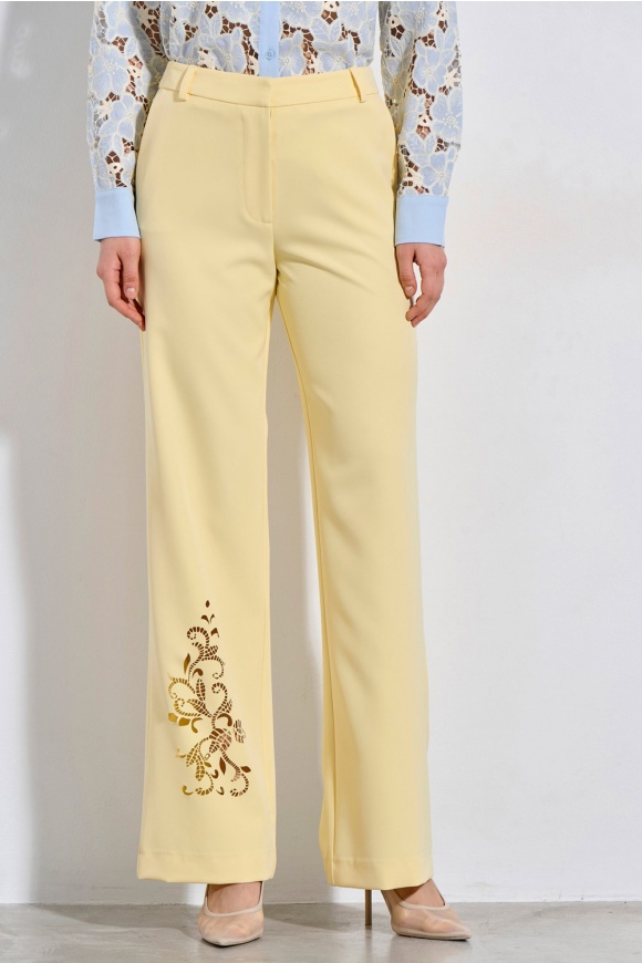 TROUSERS 3126428 YELLOW