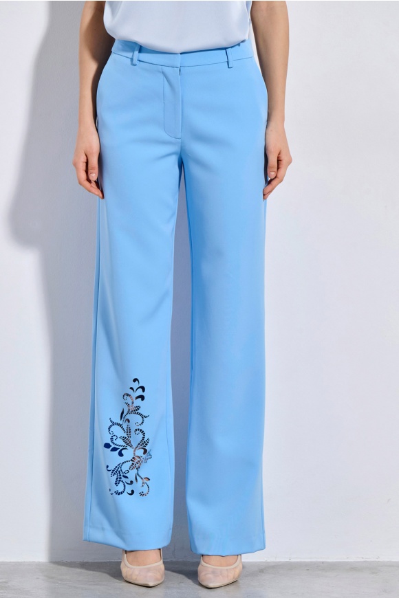 TROUSERS 3126428 LIGHT BLUE