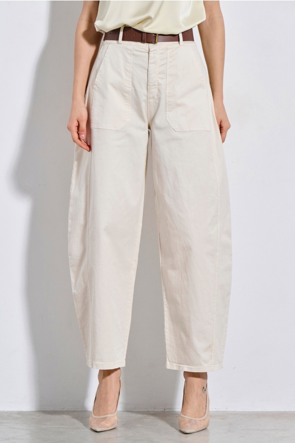 TROUSERS 2126416 OFF WHITE