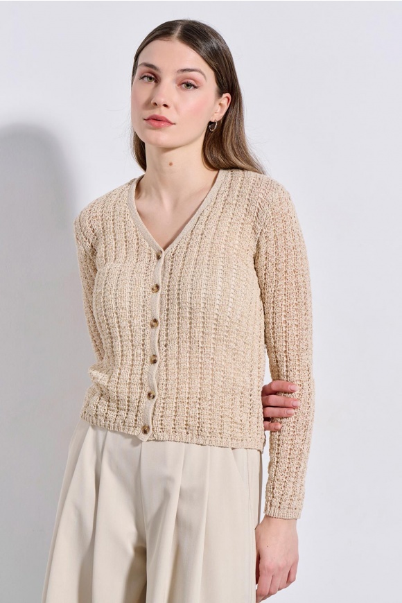 CARDIGAN 2126009 BEIGE
