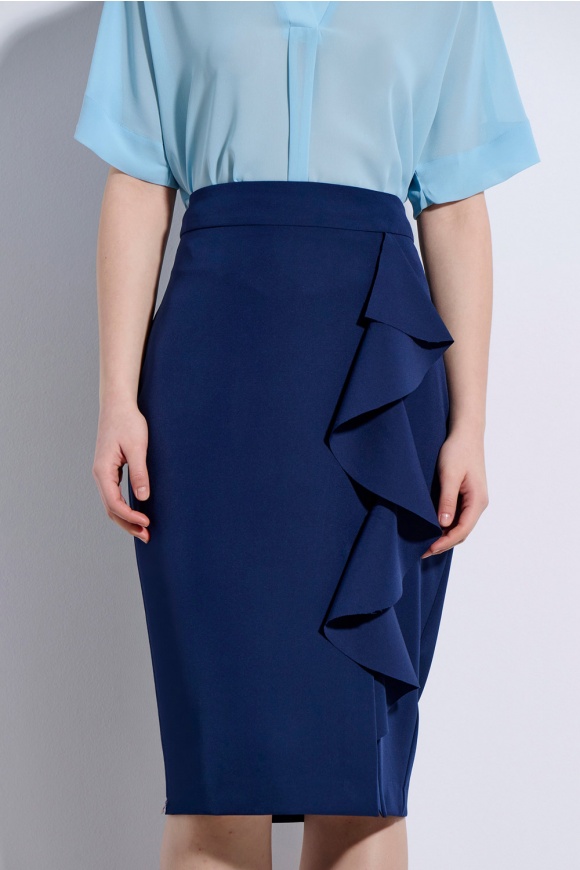 MIDI SKIRT 3126301 MARINE BLUE