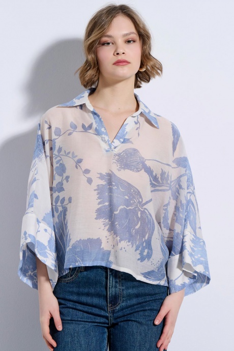 BLOUSE 3126142 INDIGO BLUE
