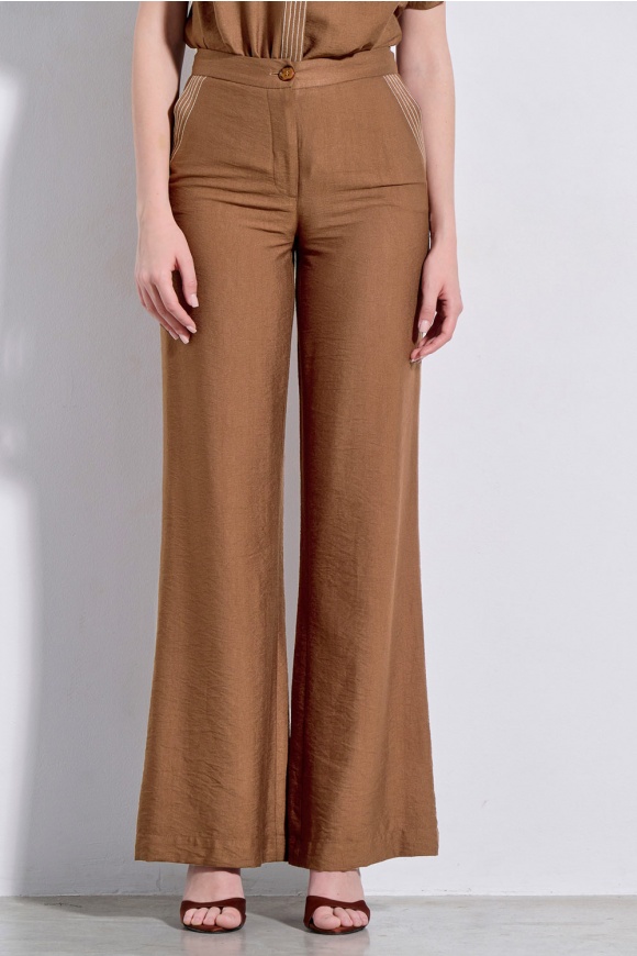 TROUSERS 3126432 BROWN