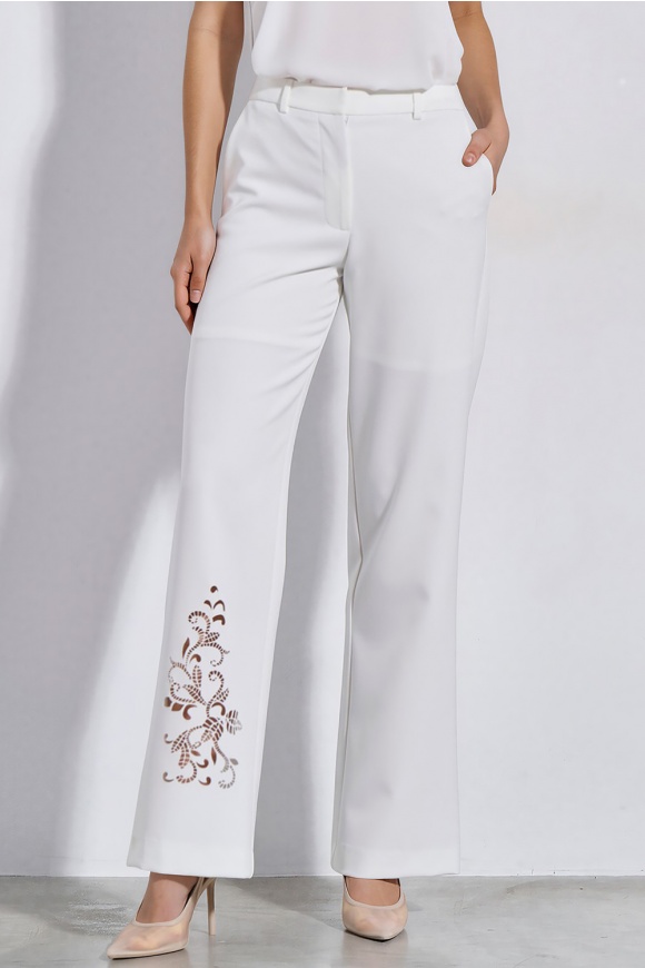 TROUSERS 3126428 OFF WHITE