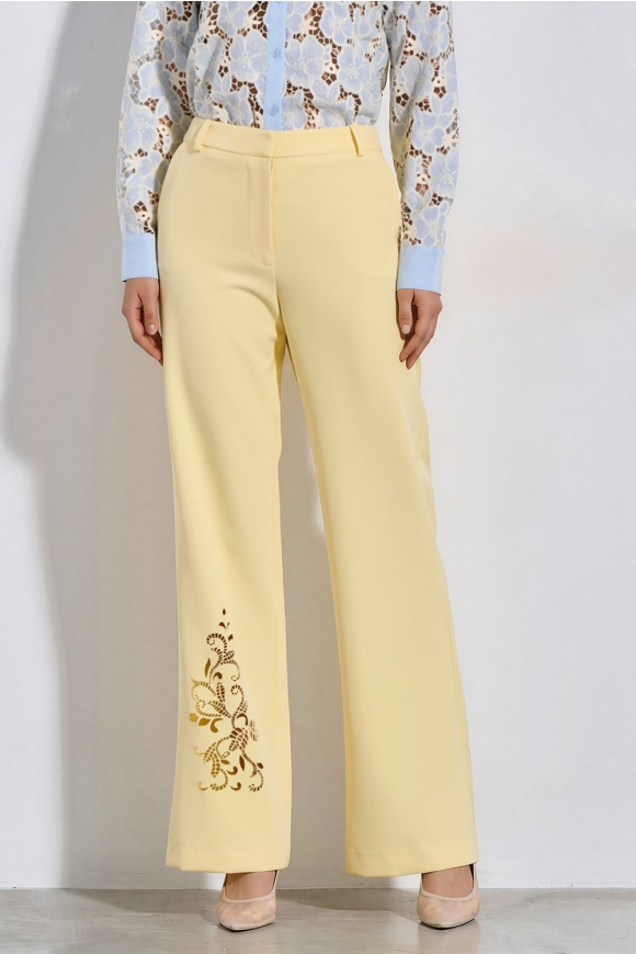 TROUSERS 3126428 YELLOW