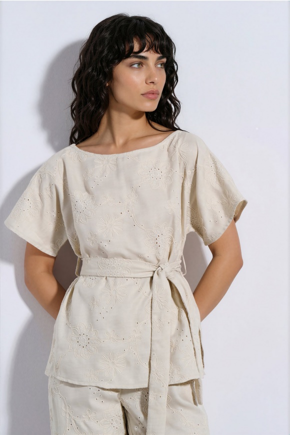 BLOUSE 3126182 BEIGE