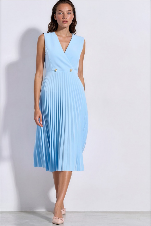 MIDI DRESS 3126936 LIGHT BLUE