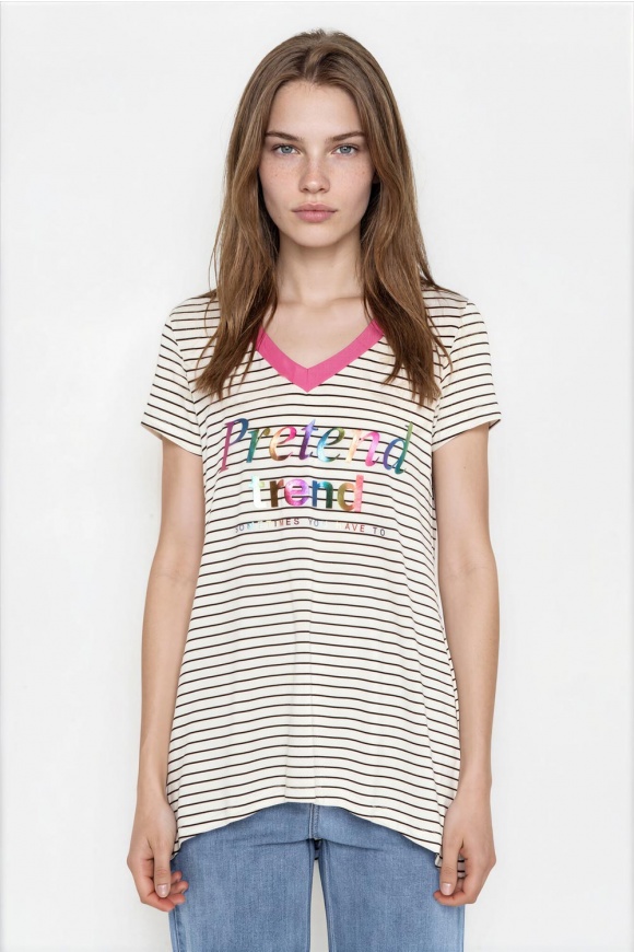 STRIPED BLOUSE 3122109BL