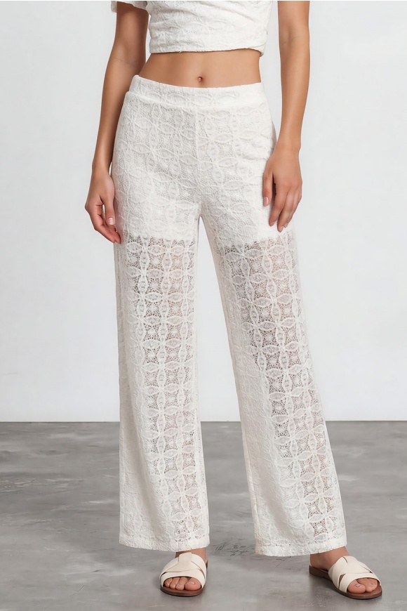 TROUSERS 2124422 OFF WHITE