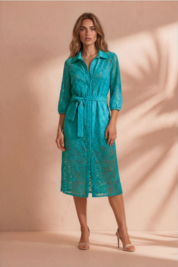 DRESS 3123948 TURQUOISE