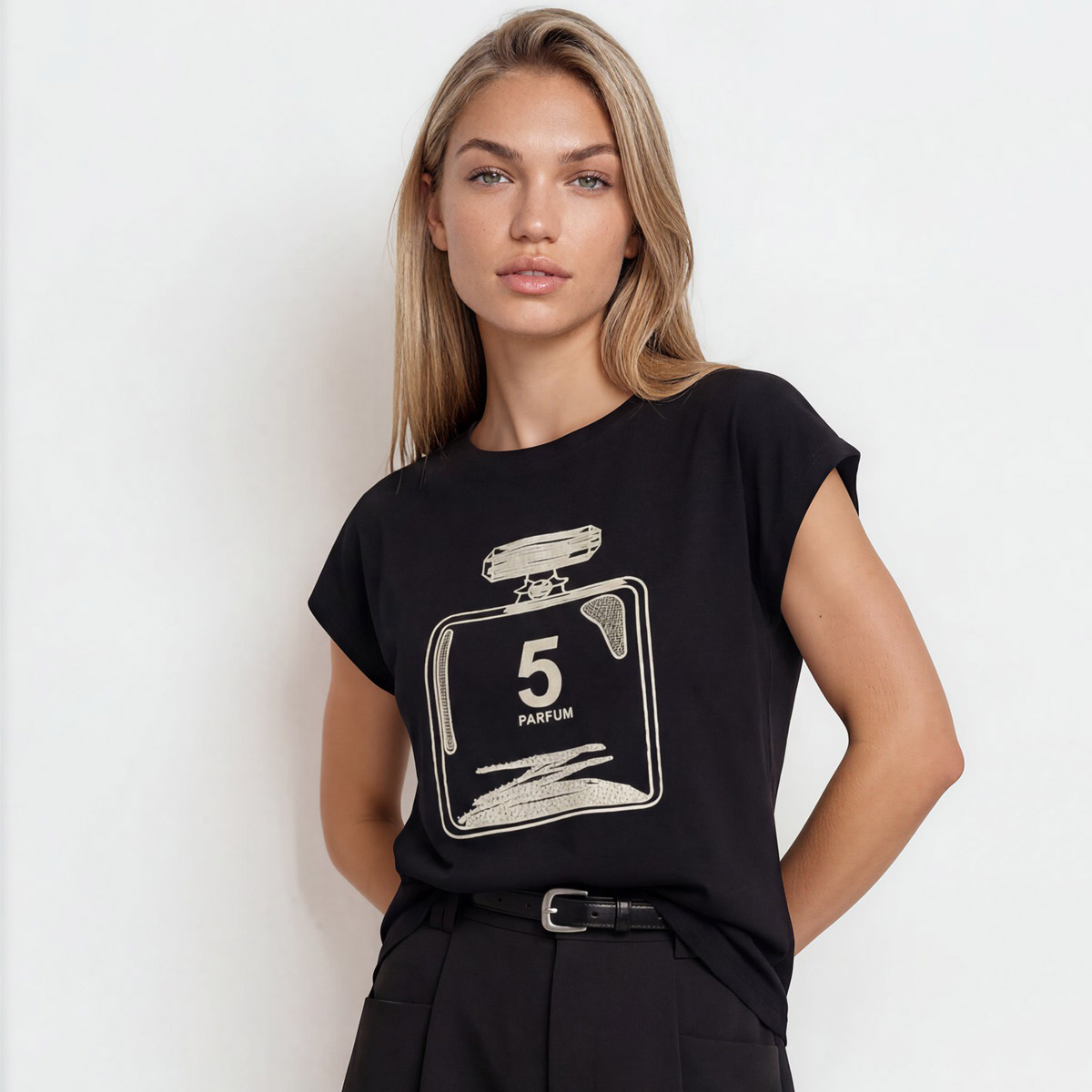 BLOUSE 2324103 BLACK