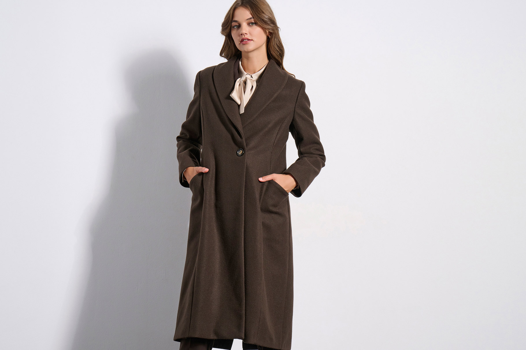 COAT 3225538 BROWN